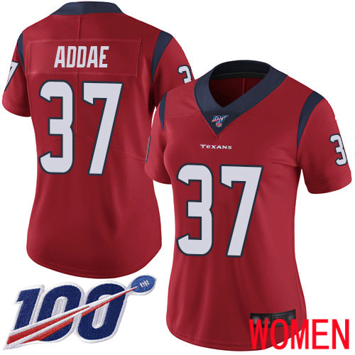 Houston Texans Limited Red Women Jahleel Addae Alternate Jersey NFL Football #37 100th Season Vapor Untouchable